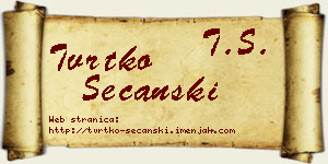 Tvrtko Sečanski vizit kartica